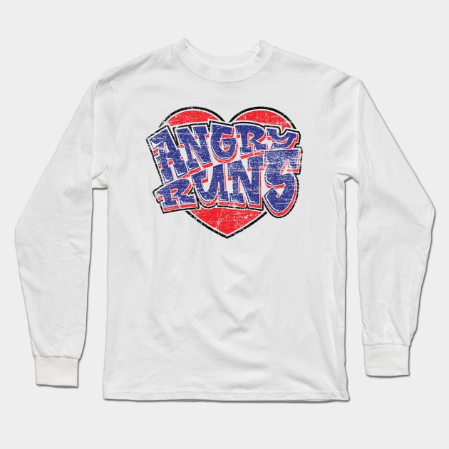 Angry Runs fans design v2 Long Sleeve T-Shirt by Emma